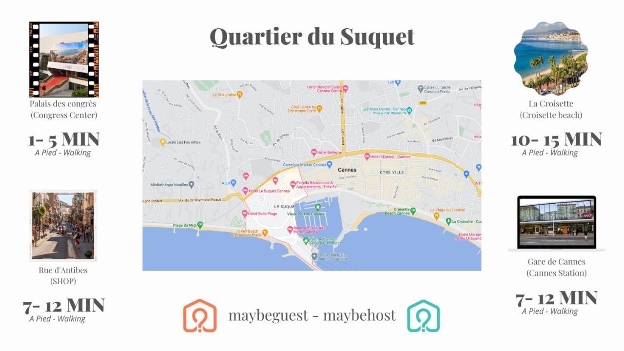 Cosy studio proche la Croisette et le Suquet Cannes Extérieur photo
